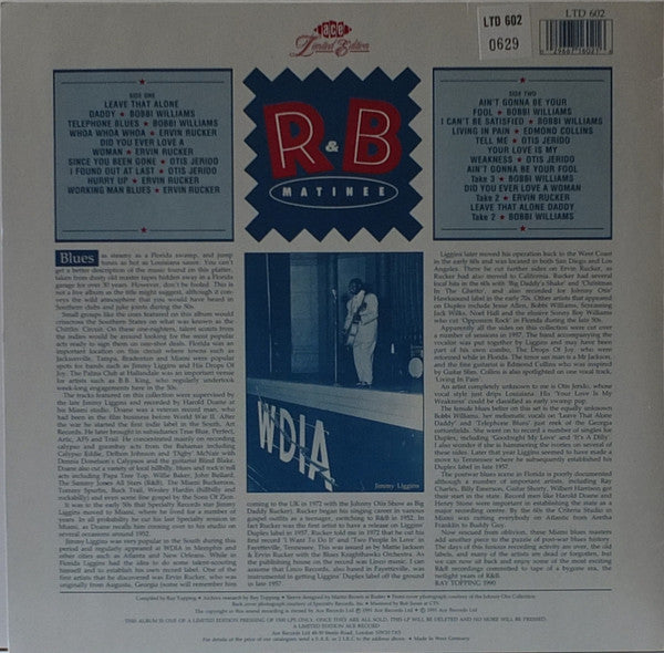Various - R & B Matinee - LP