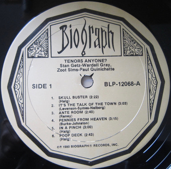 Stan Getz, Zoot Sims, Wardell Gray, Paul Quinichette - Tenors Anyone? - LP