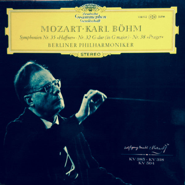 Mozart* ‧ Bohm*, Berliner Philharmoniker - Symphonien Nr. 35 "Haffner" / Nr. 32 G-dur (in G Major) / Nr. 38 "Prager" - LP