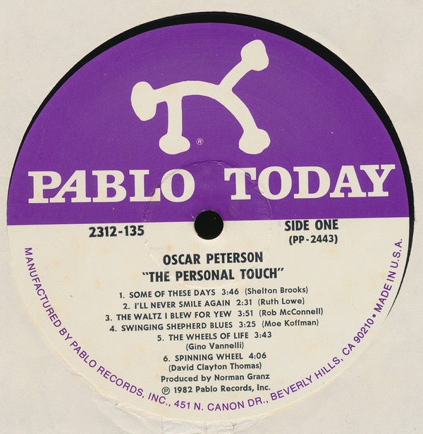 Oscar Peterson - The Personal Touch - LP