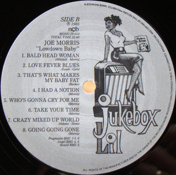 Joe Morris Orchestra - Lowdown Baby - LP