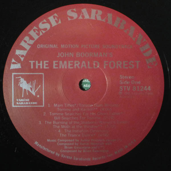 Junior Homrich With Brian Gascoigne - The Emerald Forest (Original Motion Picture Soundtrack) - LP