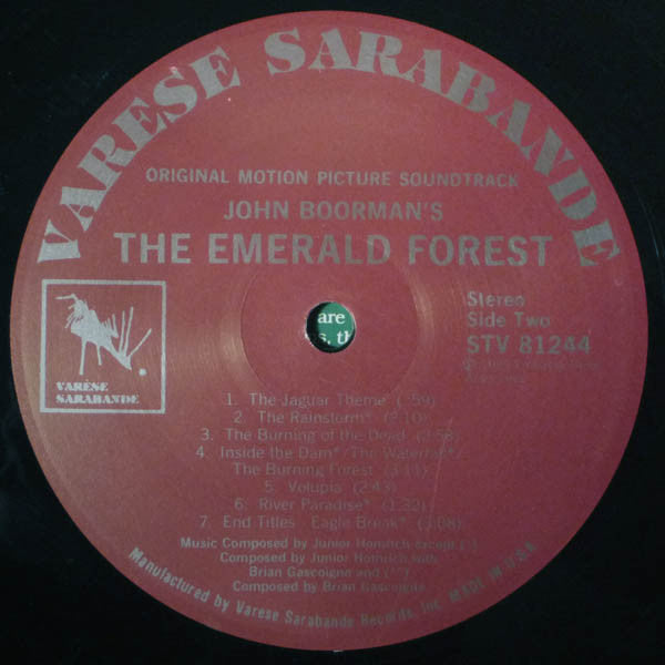 Junior Homrich With Brian Gascoigne - The Emerald Forest (Original Motion Picture Soundtrack) - LP