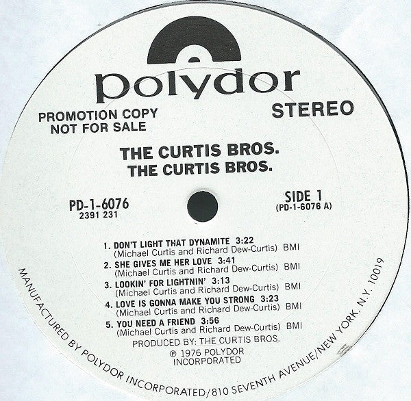The Curtis Bros. - The Curtis Bros. - LP