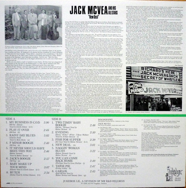 Jack McVea And His All Stars* - New Deal - LP