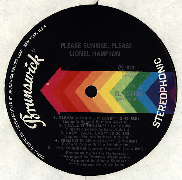 Lionel Hampton - Please Sunrise - LP