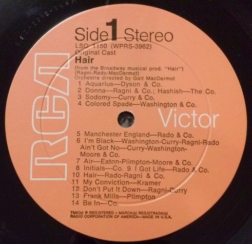 Various - Hair  (The American Tribal Love-Rock Musical) - LP