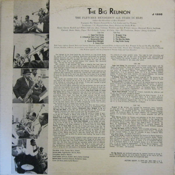 The Fletcher Henderson All Stars Under The Direction Of Rex Stewart - The Big Reunion - LP