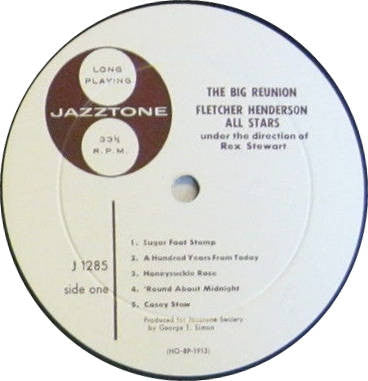 The Fletcher Henderson All Stars Under The Direction Of Rex Stewart - The Big Reunion - LP