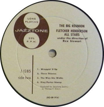 The Fletcher Henderson All Stars Under The Direction Of Rex Stewart - The Big Reunion - LP