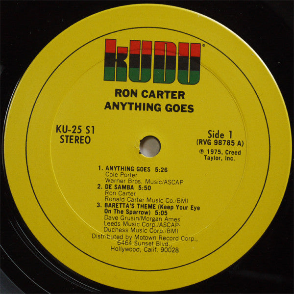Ron Carter - Anything Goes - LP