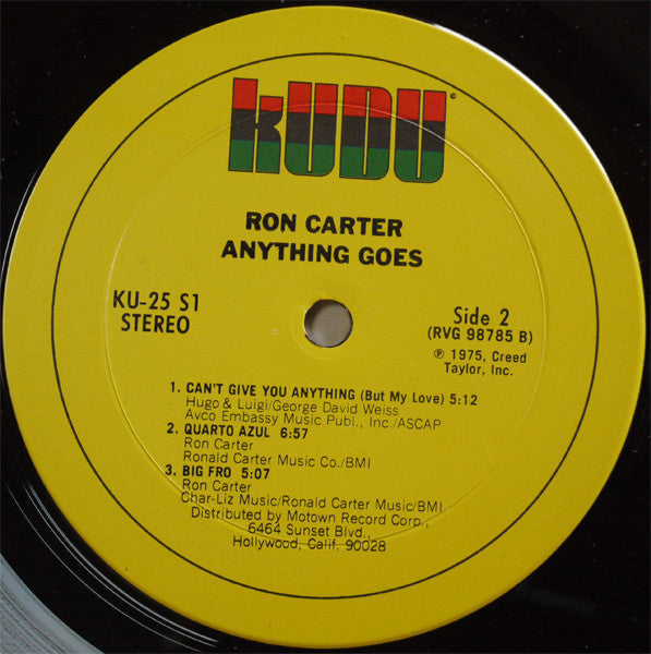 Ron Carter - Anything Goes - LP