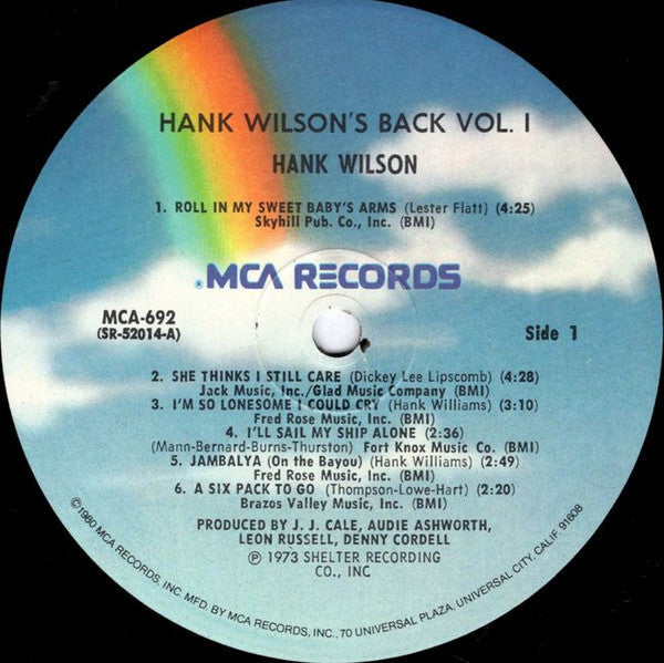 Hank Wilson - Hank Wilson's Back Vol. I - LP