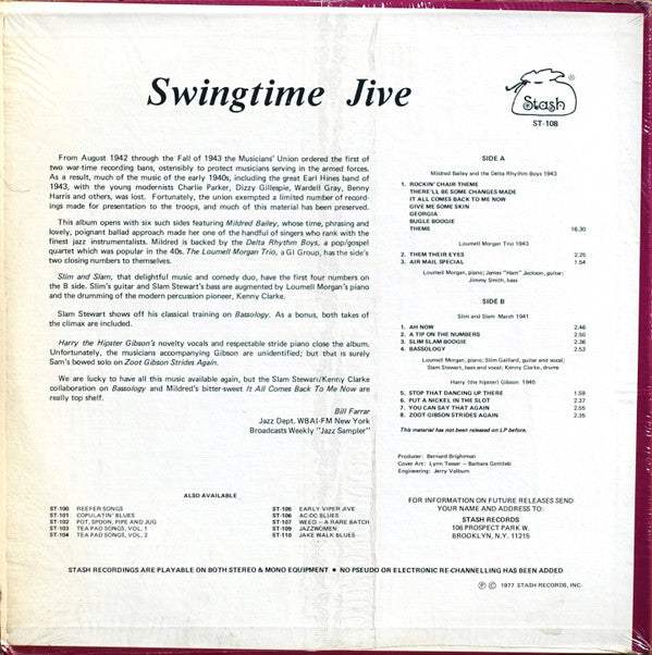 Various - Swingtime Jive - LP