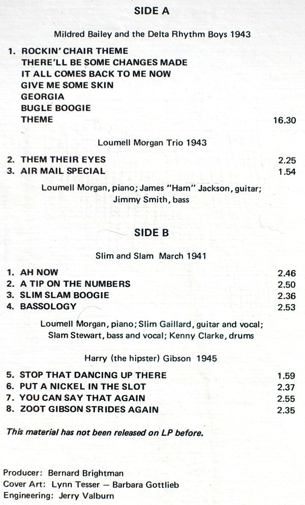 Various - Swingtime Jive - LP