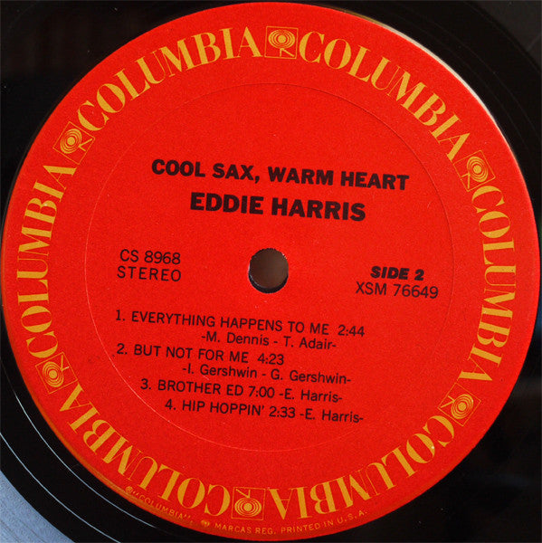 Eddie Harris - Cool Sax Warm Heart - LP