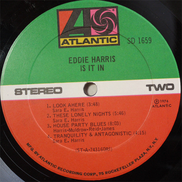 Eddie Harris - Is It In - LP