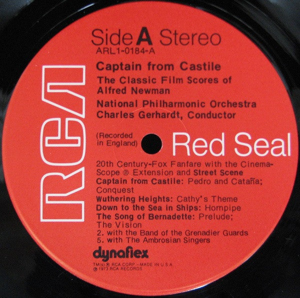 Charles Gerhardt, National Philharmonic Orchestra - Captain From Castile - The Classic Film Scores Of Alfred Newman - LP