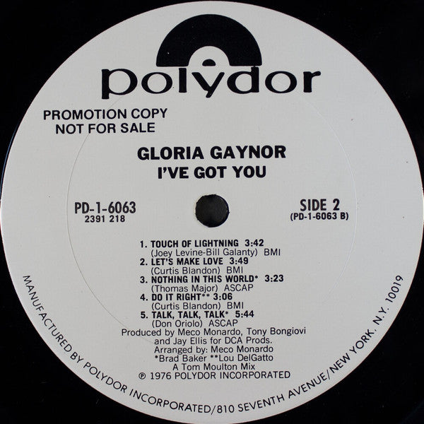 Gloria Gaynor - I've Got You - LP