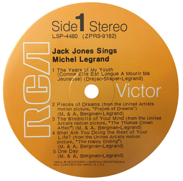 Jack Jones - Sings Michel Legrand - LP