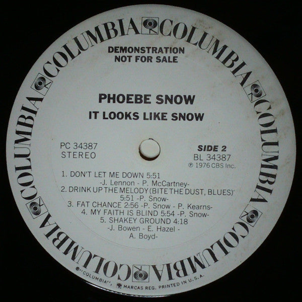 Phoebe Snow - It Looks Like Snow - LP