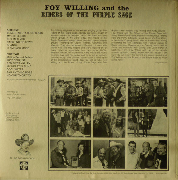 Foy Willing And The Riders Of The Purple Sage* - Foy Willing And The Riders Of The Purple Sage - LP