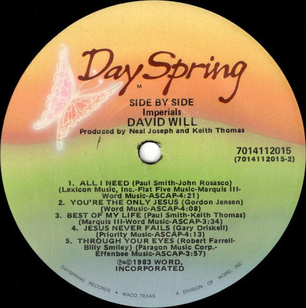 Imperials - Side By Side - LP
