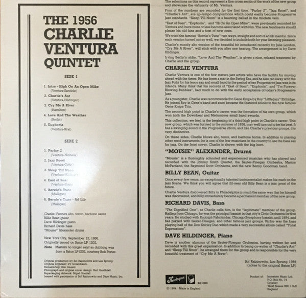 Charlie Ventura - The New Charlie Ventura In Hi-Fi - LP