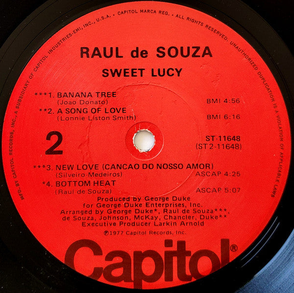 Raul De Souza - Sweet Lucy - LP
