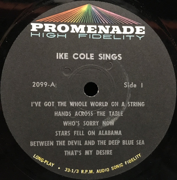 Ike Cole - Ike Cole Sings - LP