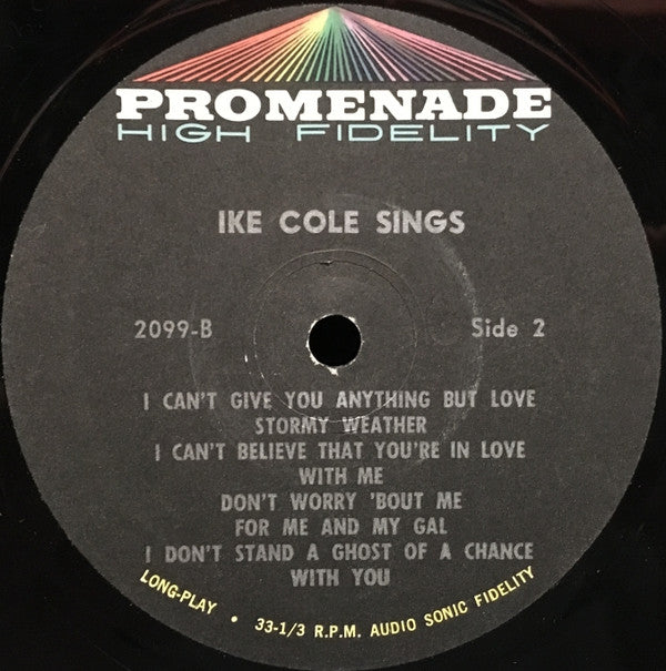 Ike Cole - Ike Cole Sings - LP
