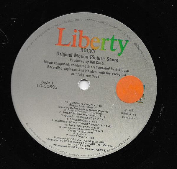 Bill Conti - Rocky - Original Motion Picture Score - LP