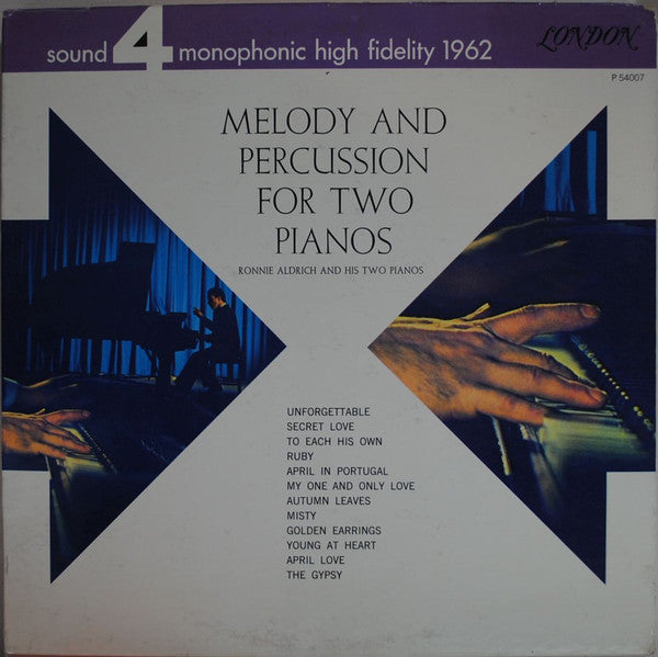 Ronnie Aldrich And His Two Pianos - Melody And Percussion For Two Pianos - LP