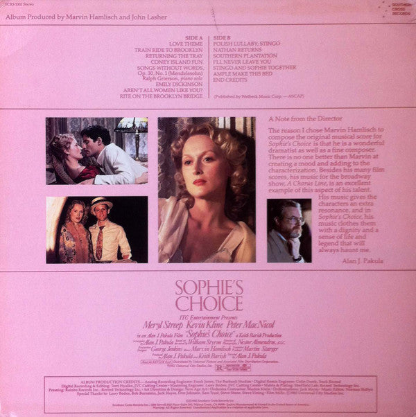 Marvin Hamlisch - Sophie's Choice (Original Motion Picture Soundtrack) - LP