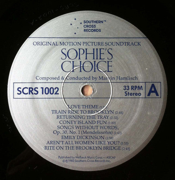 Marvin Hamlisch - Sophie's Choice (Original Motion Picture Soundtrack) - LP