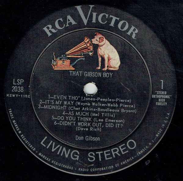 Don Gibson - That Gibson Boy - LP