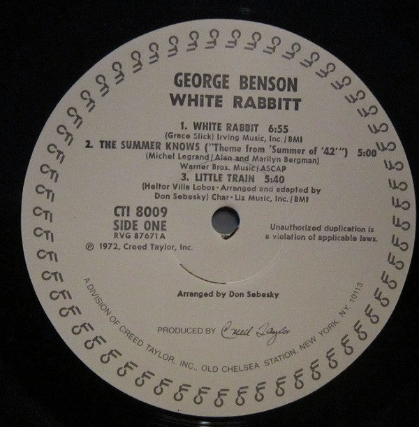 George Benson - White Rabbit - LP