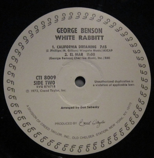 George Benson - White Rabbit - LP