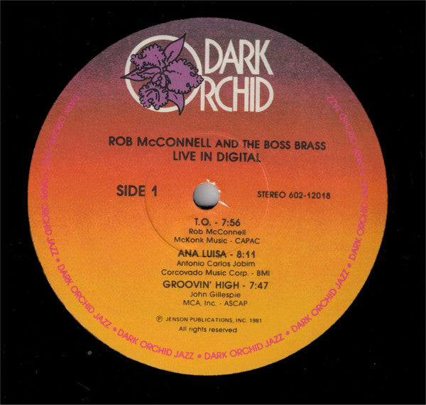 Rob McConnell And The Boss Brass* - Live In Digital - LP