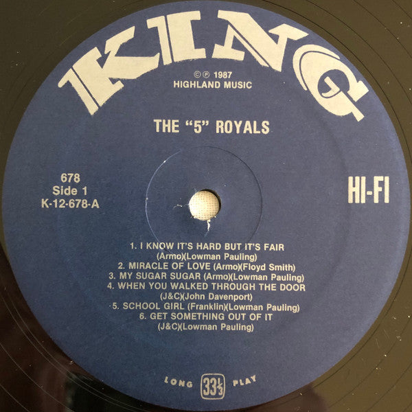 The 5 Royales - The "5" Royales - LP