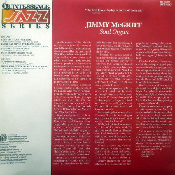 Jimmy McGriff - Soul Organ - LP