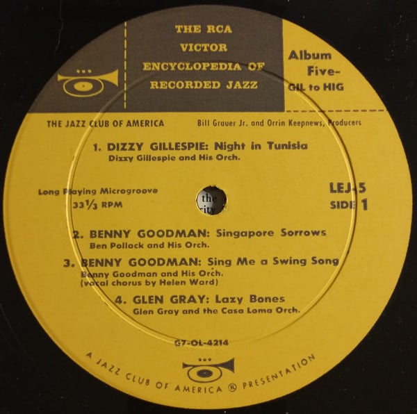 Various - The RCA Victor Encyclopedia Of Recorded Jazz: Album 5 - Gil To Hig - LP