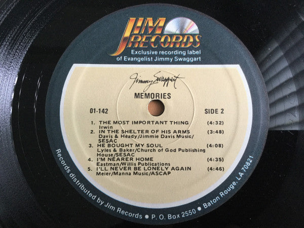 Jimmy Swaggart - Memories - LP