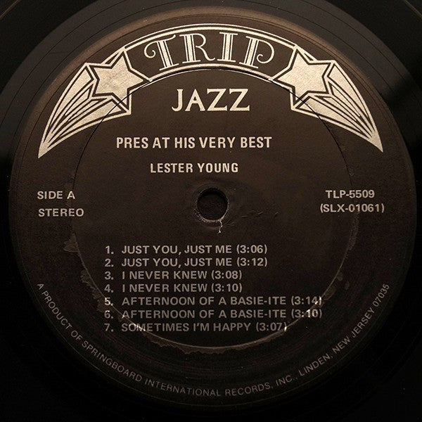 Lester Young - Pres At His Very Best - LP