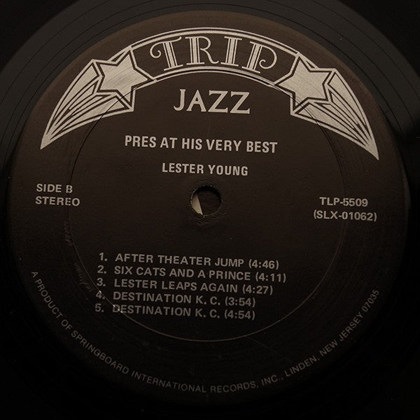 Lester Young - Pres At His Very Best - LP
