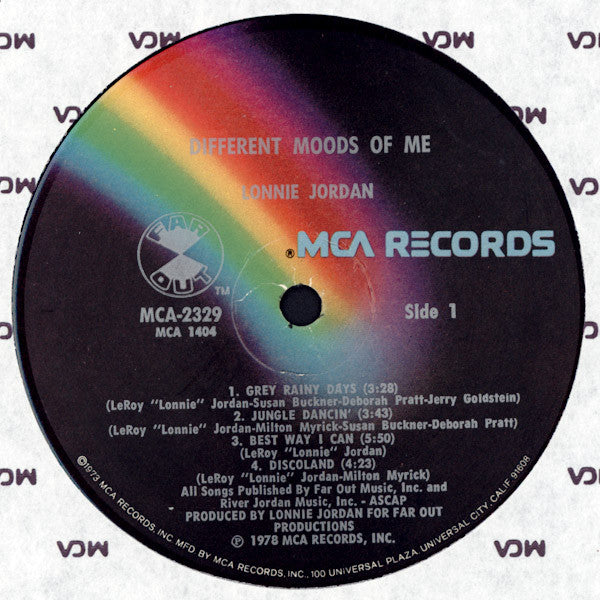 Lonnie Jordan - Different Moods Of Me - LP