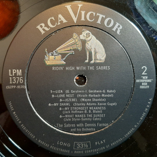 The Sabres (5) - Ridin' High With The Sabres - LP