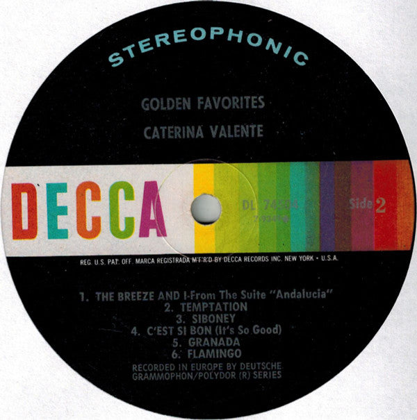 Caterina Valente - Golden Favorites - LP