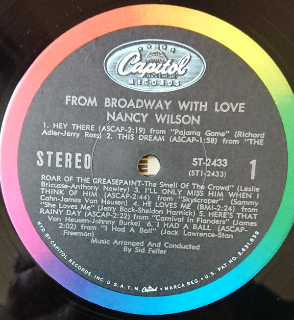 Nancy Wilson - From Broadway With Love - LP