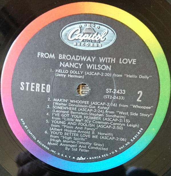Nancy Wilson - From Broadway With Love - LP